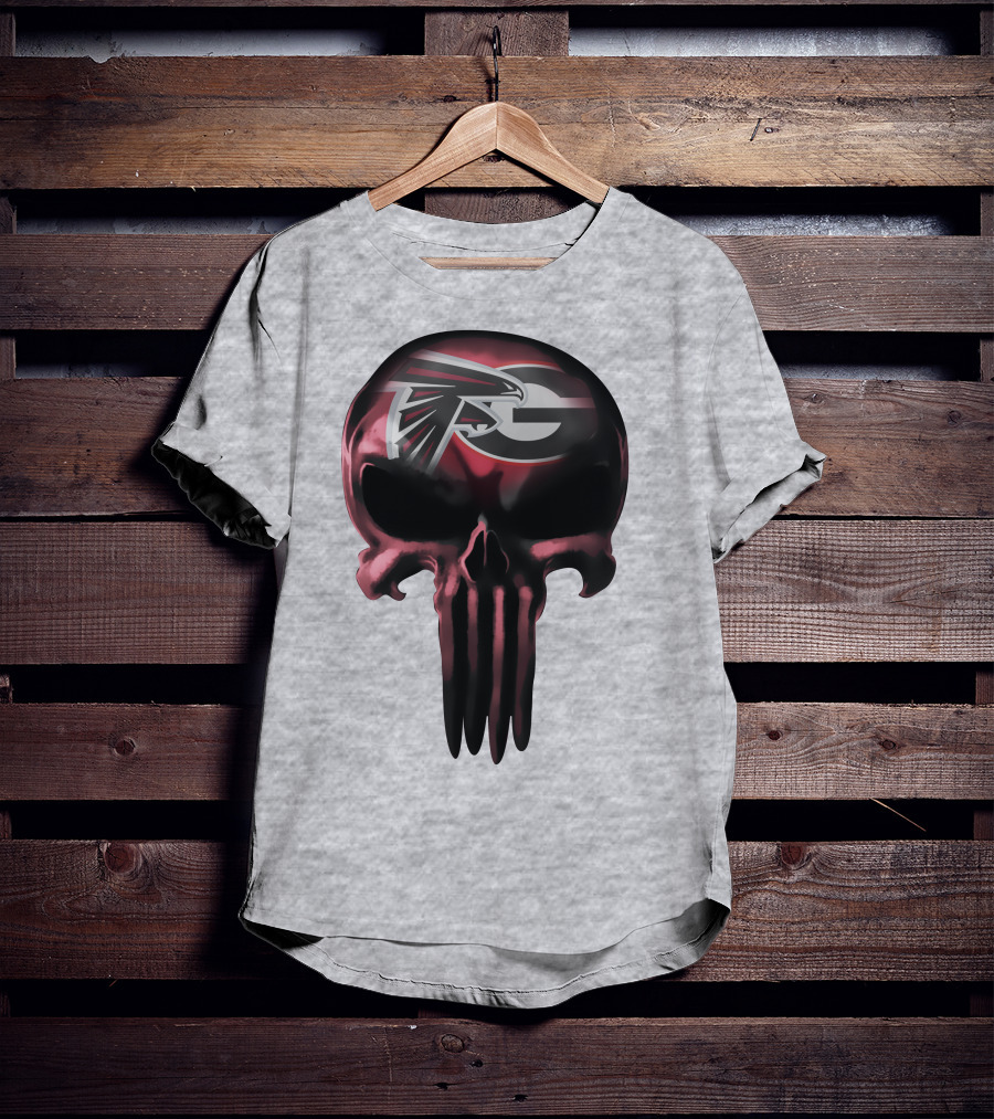 Atlanta Falcons G Logo Skull T-Shirt