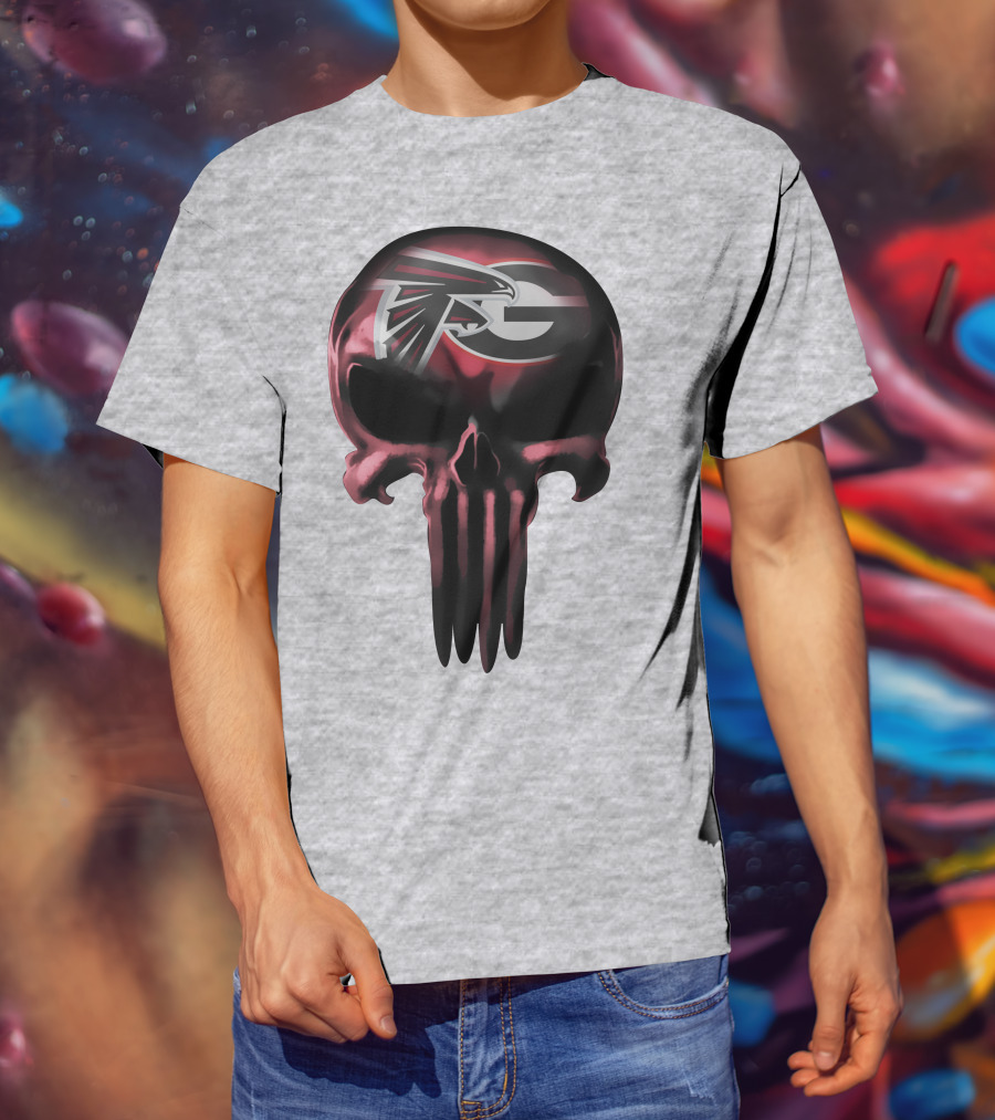 Atlanta Falcons G Logo Skull T-Shirt
