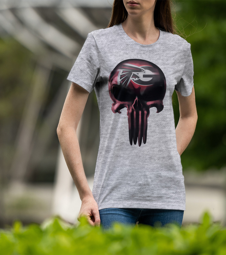 Atlanta Falcons G Logo Skull T-Shirt