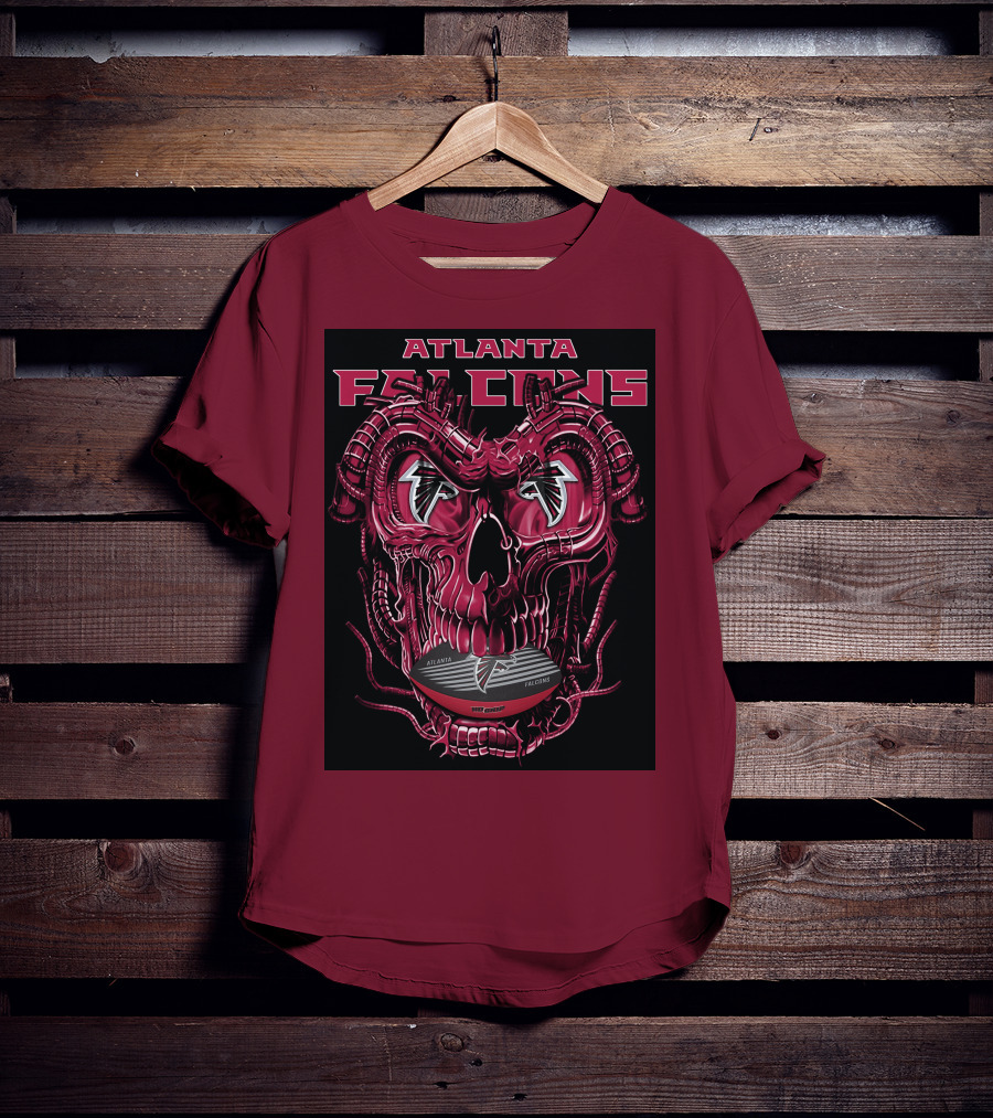Atlanta Falcons Dragonskull Helmet T-Shirt