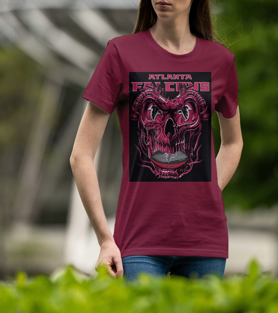 Atlanta Falcons Dragonskull Helmet T-Shirt