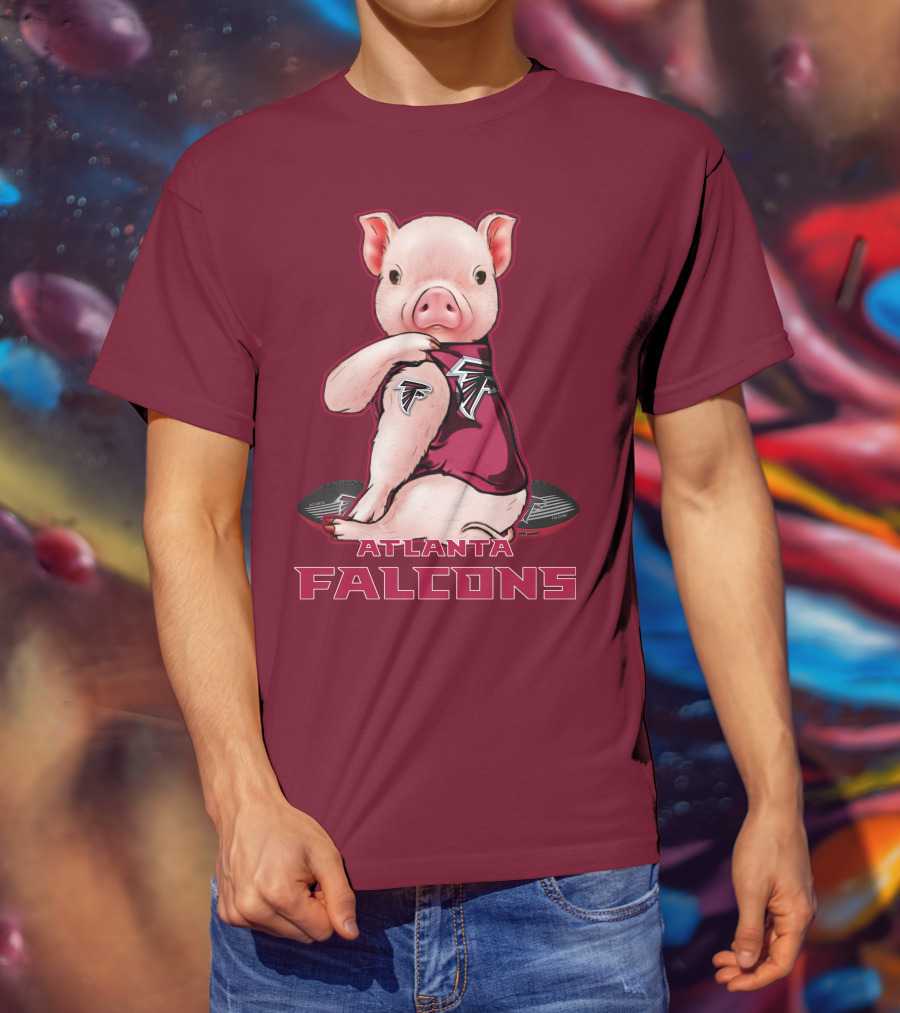 Atlanta Falcons Pig Mascot T-Shirt