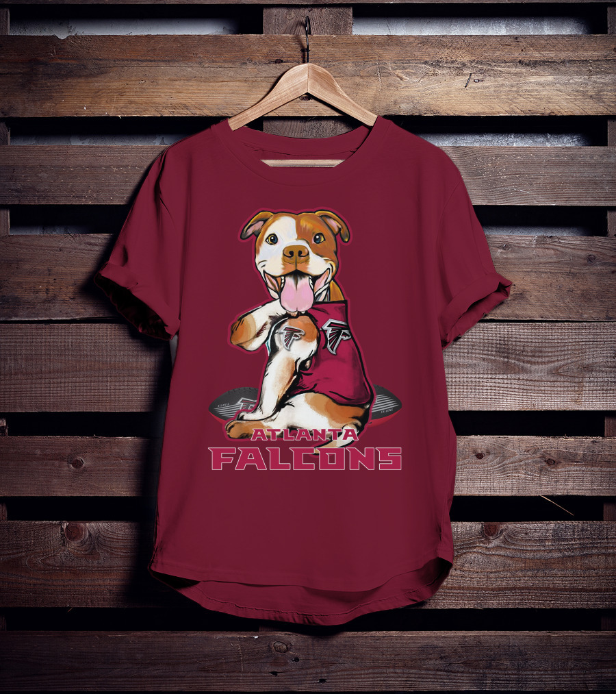 Atlanta Falcons Pittbull Football Fan T-Shirt