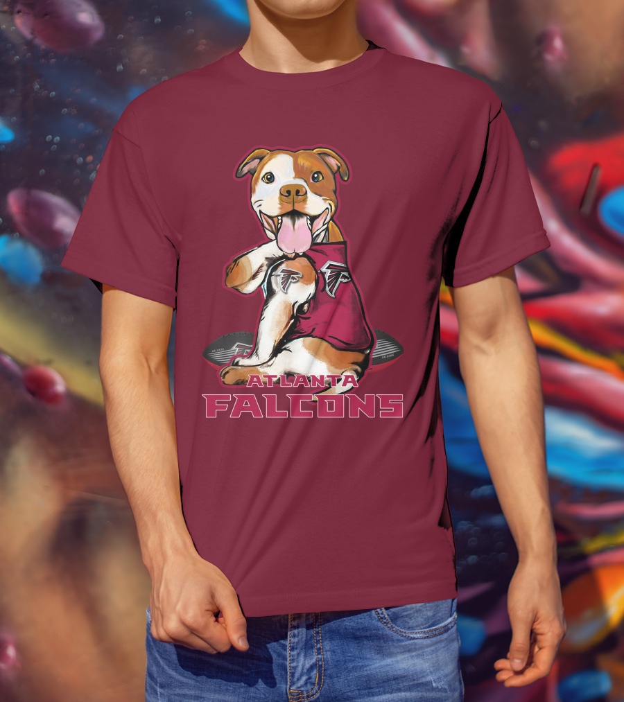 Atlanta Falcons Pittbull Football Fan T-Shirt