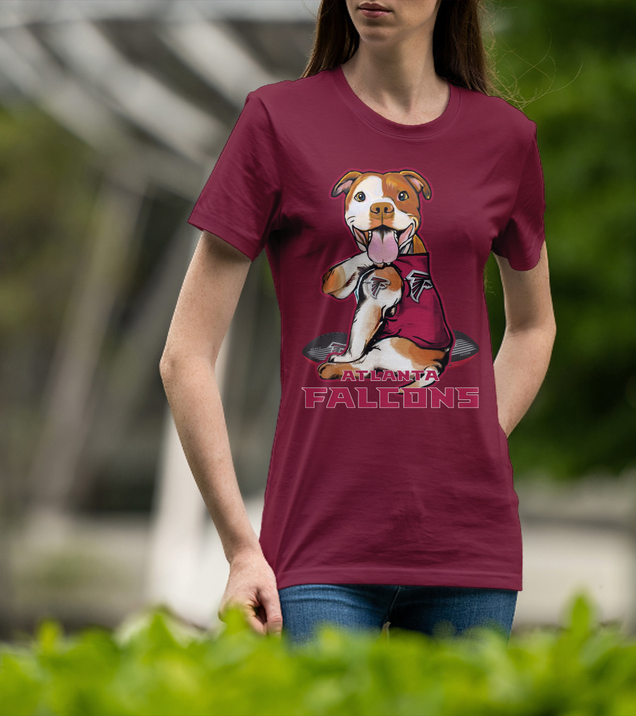 Atlanta Falcons Pittbull Football Fan T-Shirt
