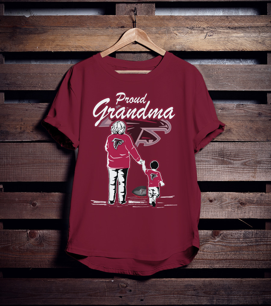 Proud Grandma Atlanta Falcons Football Family T-Shirt
