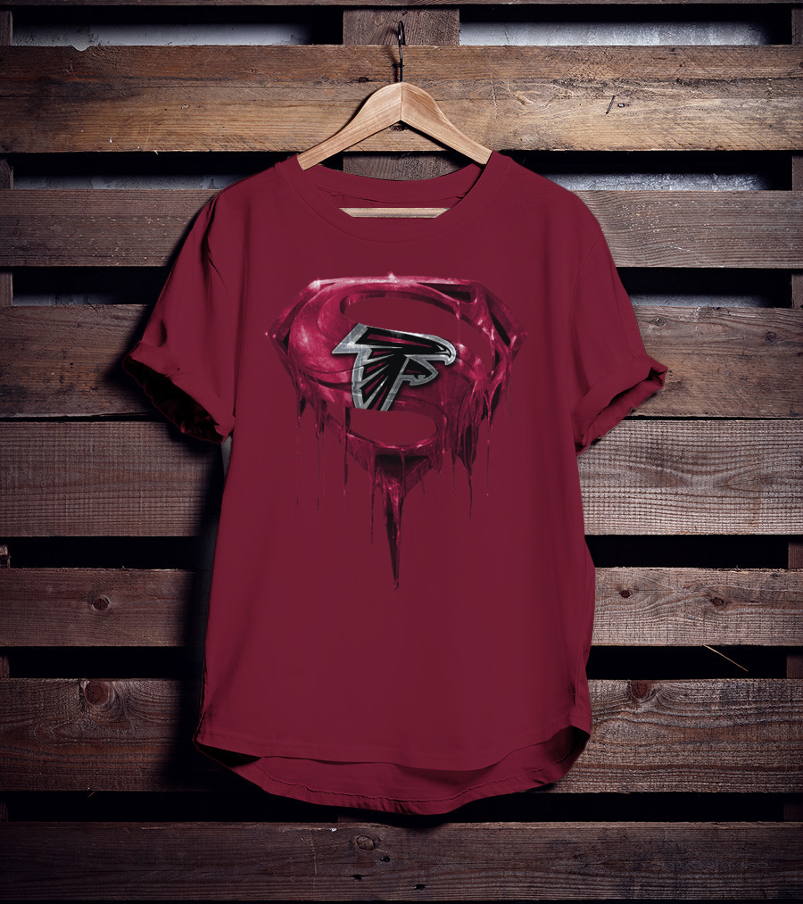 Spm Atlanta Falcons Superhero Emblem T-Shirt