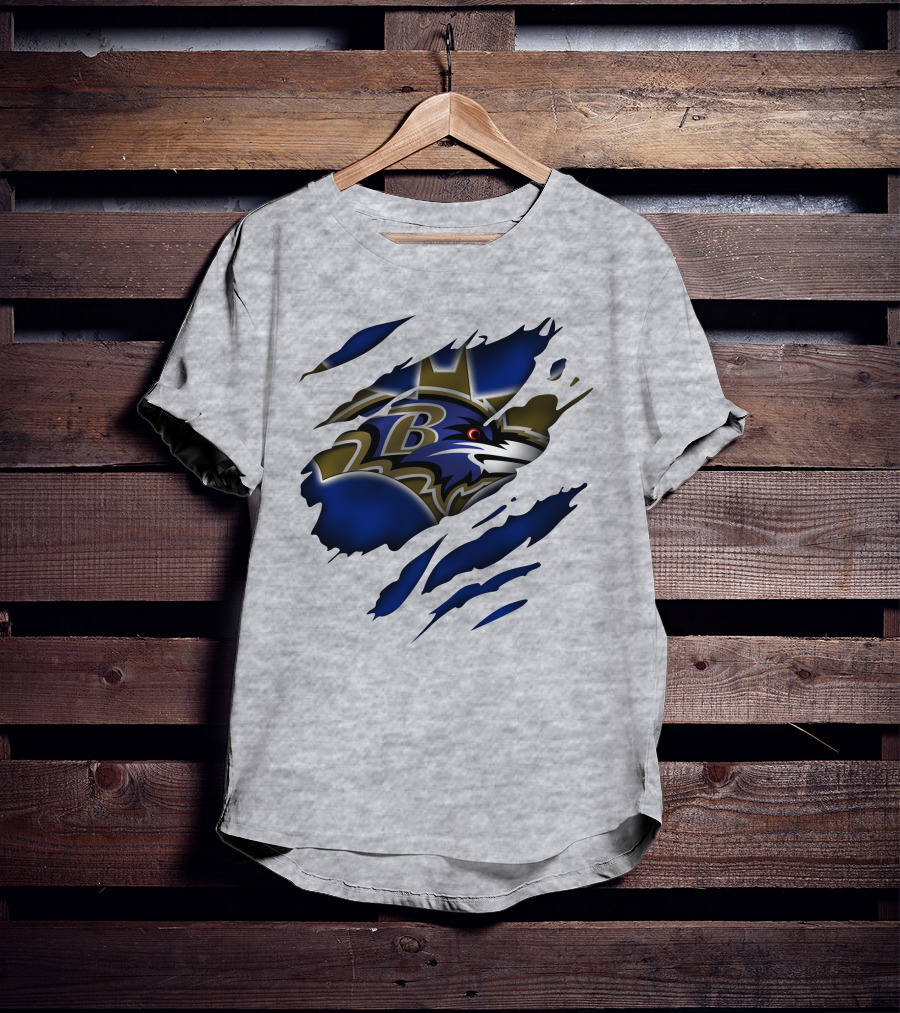 Baltimore Ravens Logo On T-Shirt