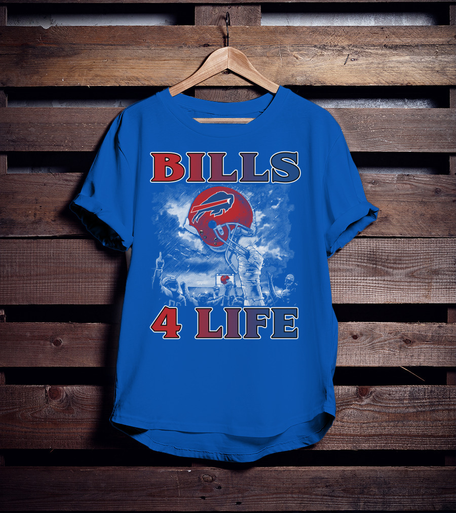 Bills 4 Life Buffalo Bills Helmet Celebration T-Shirt