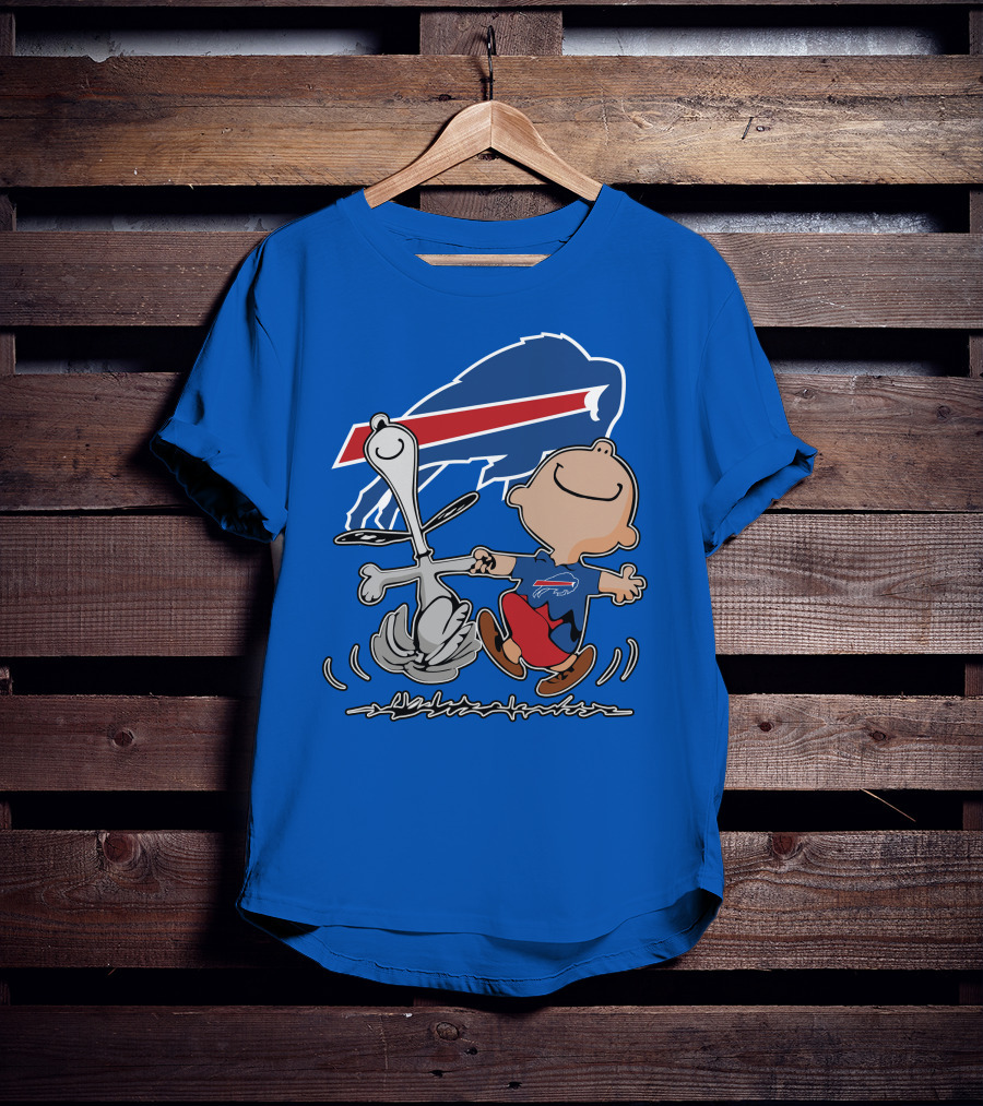 Buffalo Bills Peanuts Dancing Snoopy T-Shirt