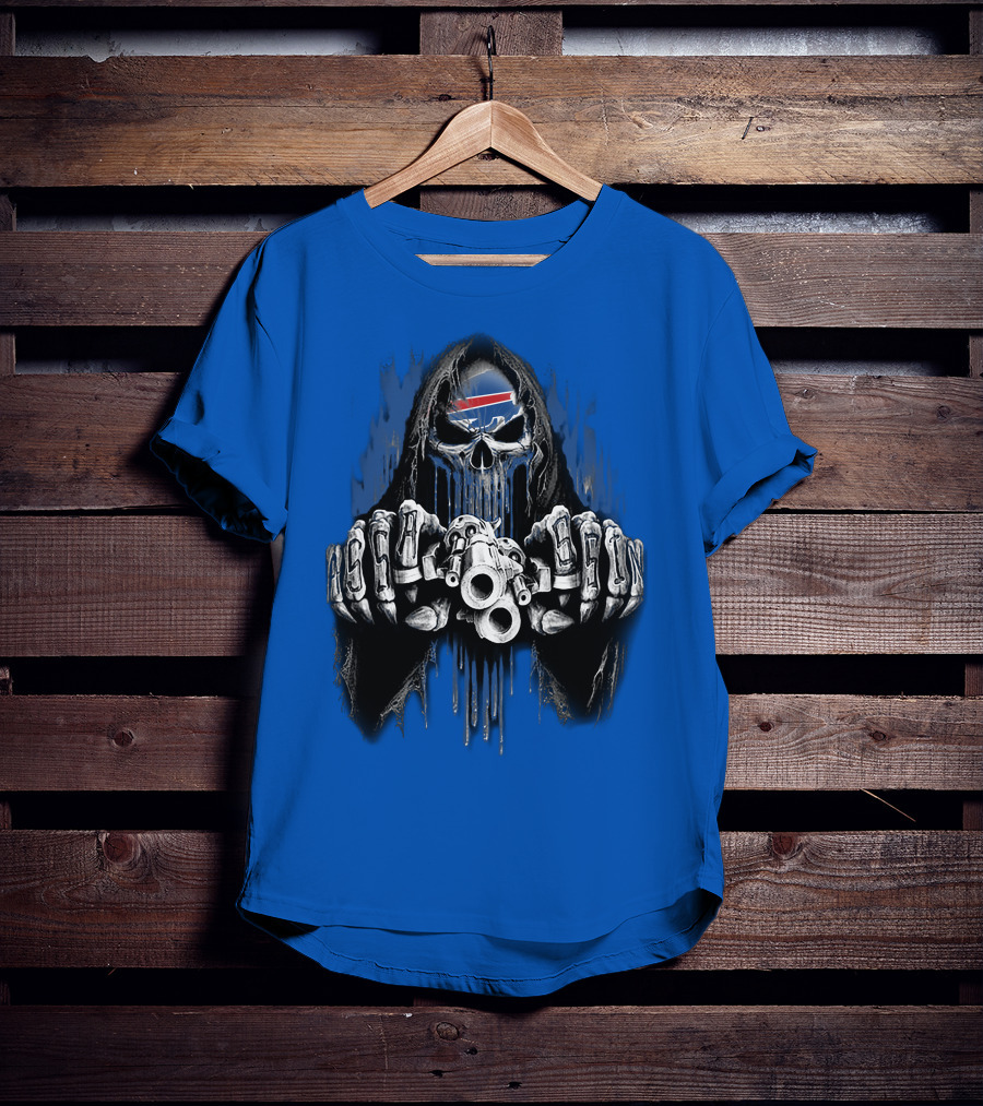 Buffalo Bills Mafia Grim Reaper Gunslinger T-Shirt