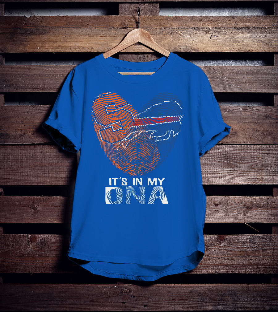 Buffalo Bills It's In My Dna Fingerprint Heart T-Shirt