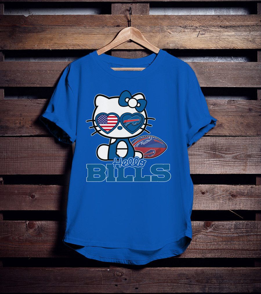 Hello Bills Buffalo American Football Kitty T-Shirt