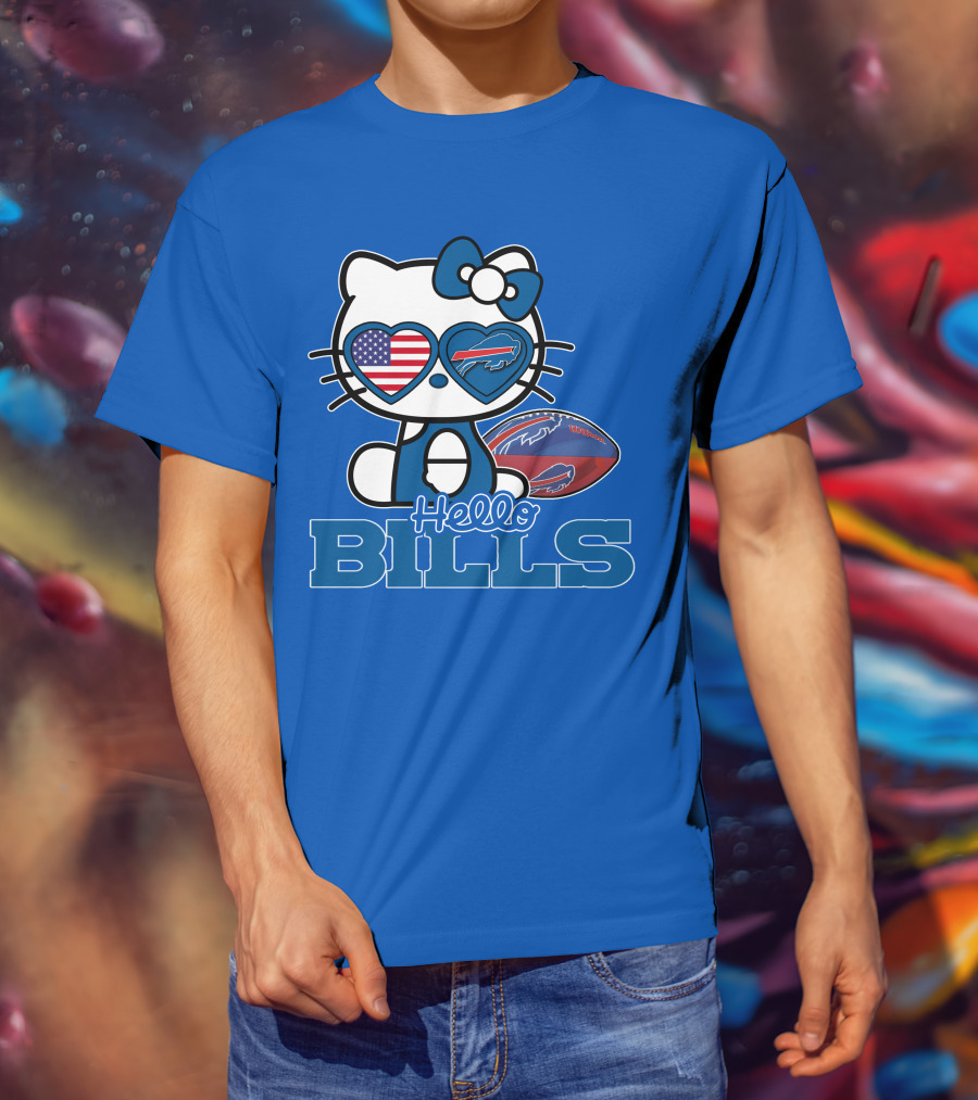 Hello Bills Buffalo American Football Kitty T-Shirt