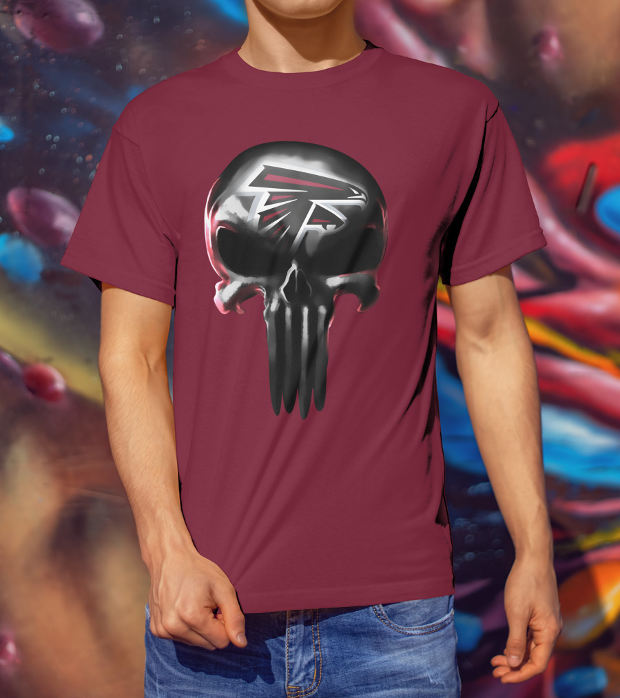 Atlanta Falcons Skull Logo T-Shirt