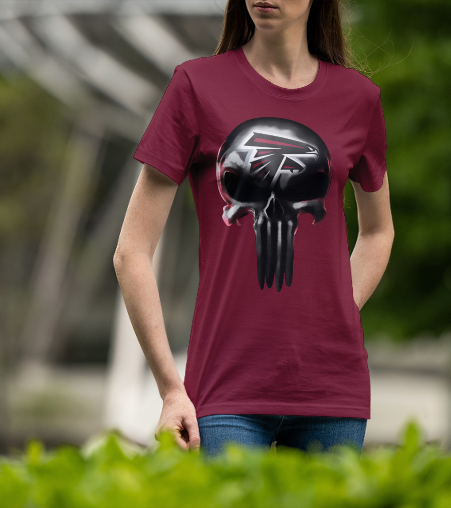 Atlanta Falcons Skull Logo T-Shirt