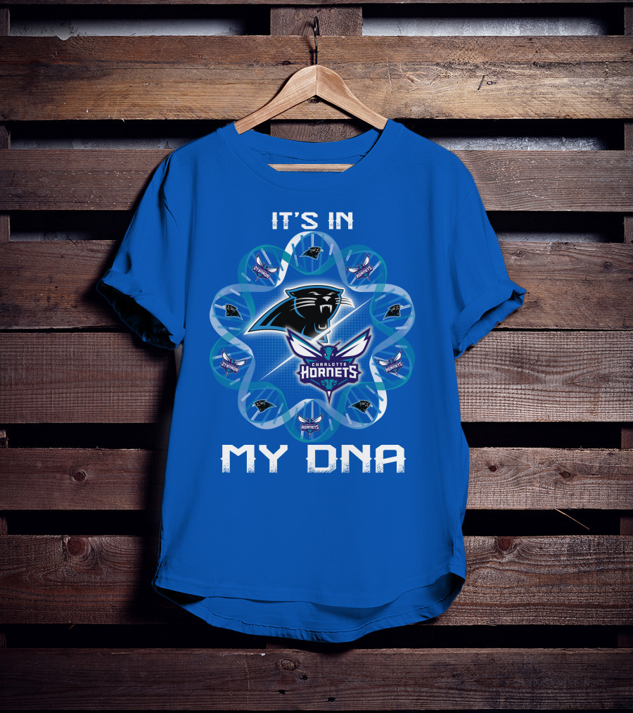 It's In My Dna Carolina Panthers Charlotte Hornets T-Shirt