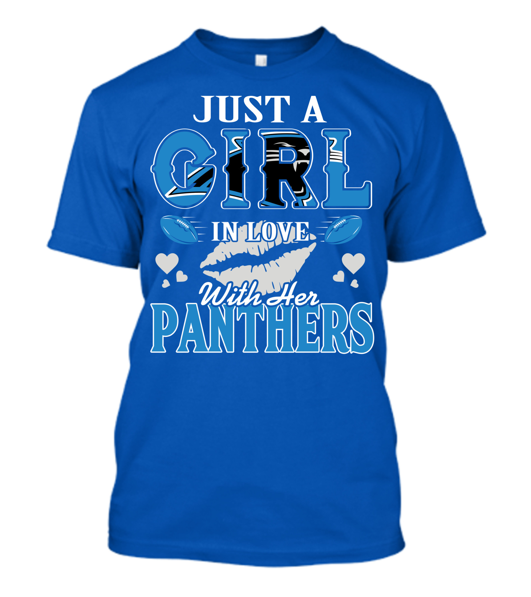 Just A Girl In Love With Her Carolina Panthers T-Shirt