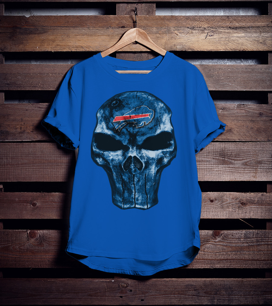 Buffalo Bills Skull Fan T-Shirt