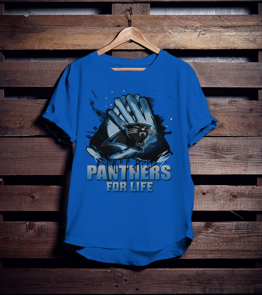 Panthers For Life Carolina Panthers T-Shirt
