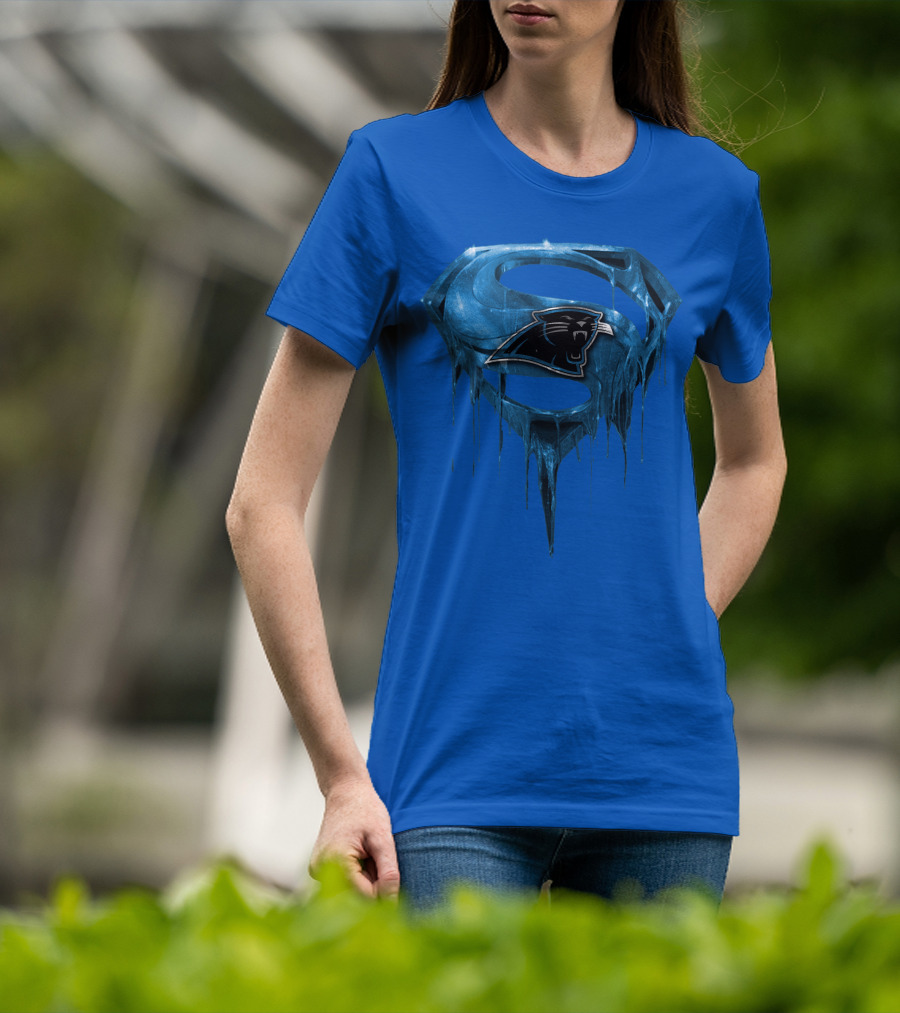 Spm Carolina Panthers Superman Ice T-Shirt