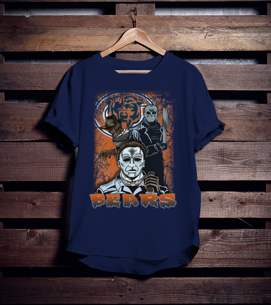 Chicago Bears Horror Icons Bear T-Shirt