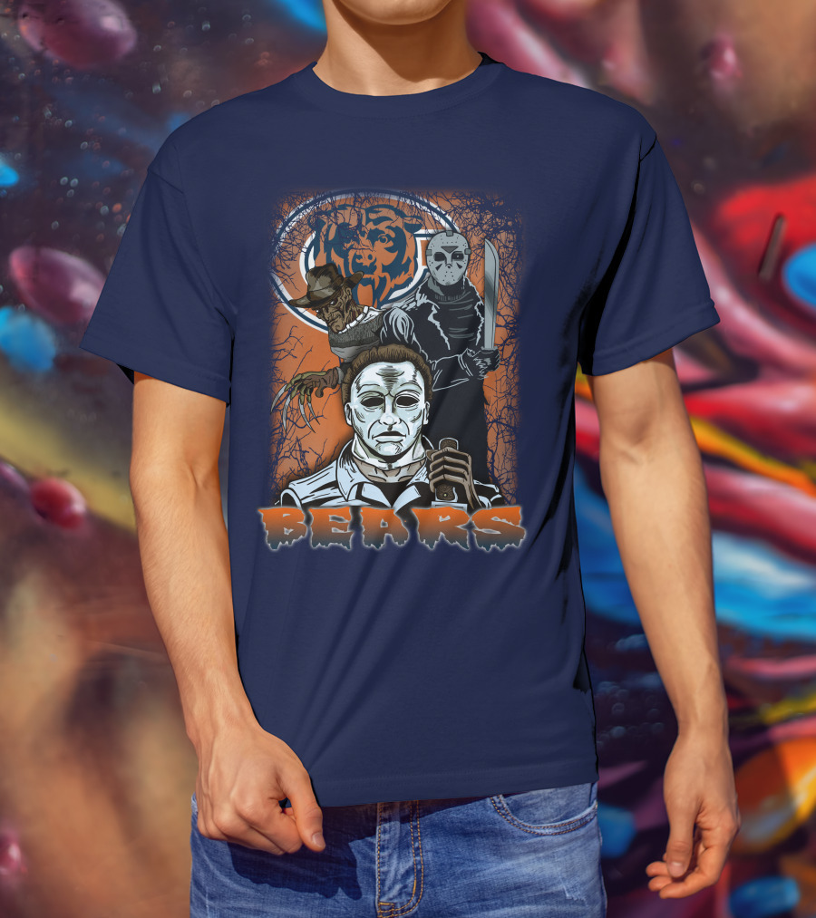 Chicago Bears Horror Icons Bear T-Shirt