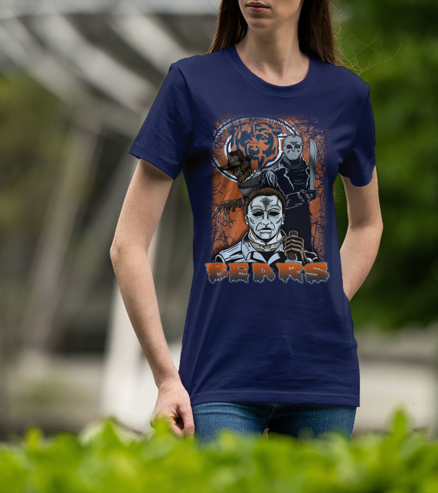 Chicago Bears Horror Icons Bear T-Shirt