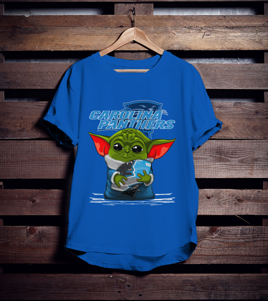 Yoda Carolina Panthers Football Fan T-Shirt