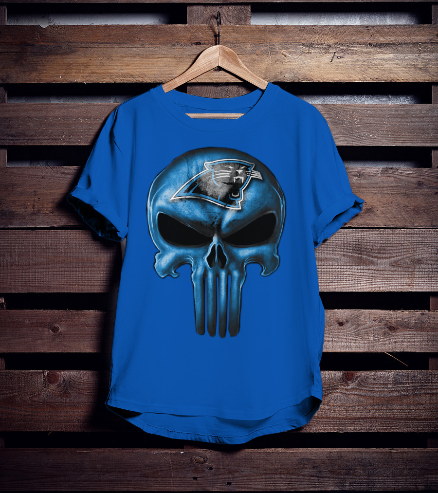 CAROLINA PANTHERS Skull T-Shirt