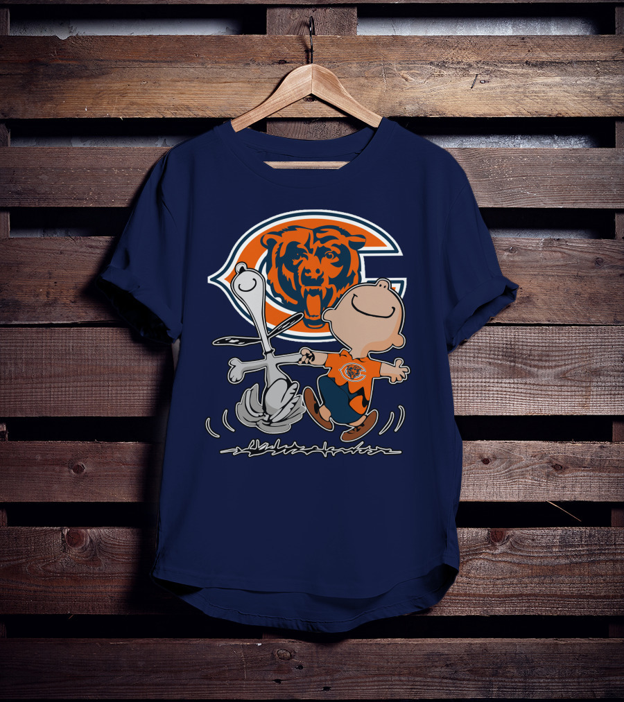 Chicago Bears Peanuts Character Celebration T-Shirt