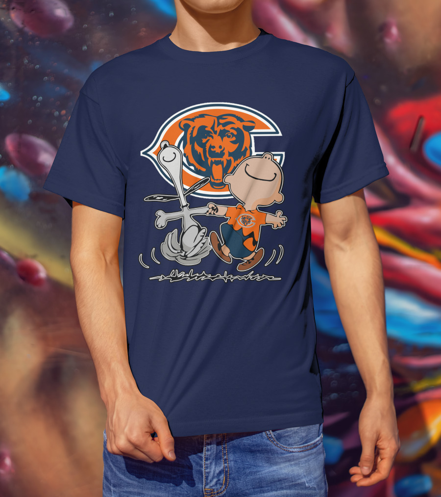 Chicago Bears Peanuts Character Celebration T-Shirt