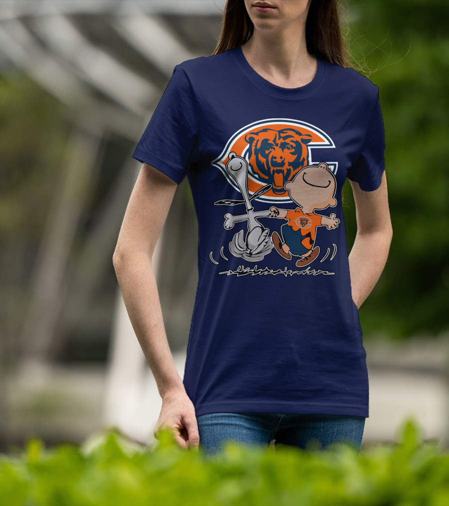 Chicago Bears Peanuts Character Celebration T-Shirt