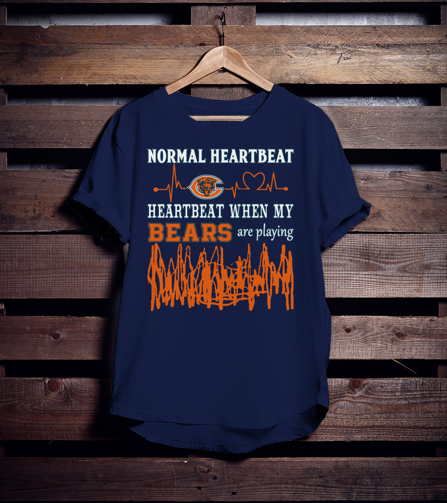 Normal Heartbeat Heartbeat When My Bears Are Playing T-Shirt