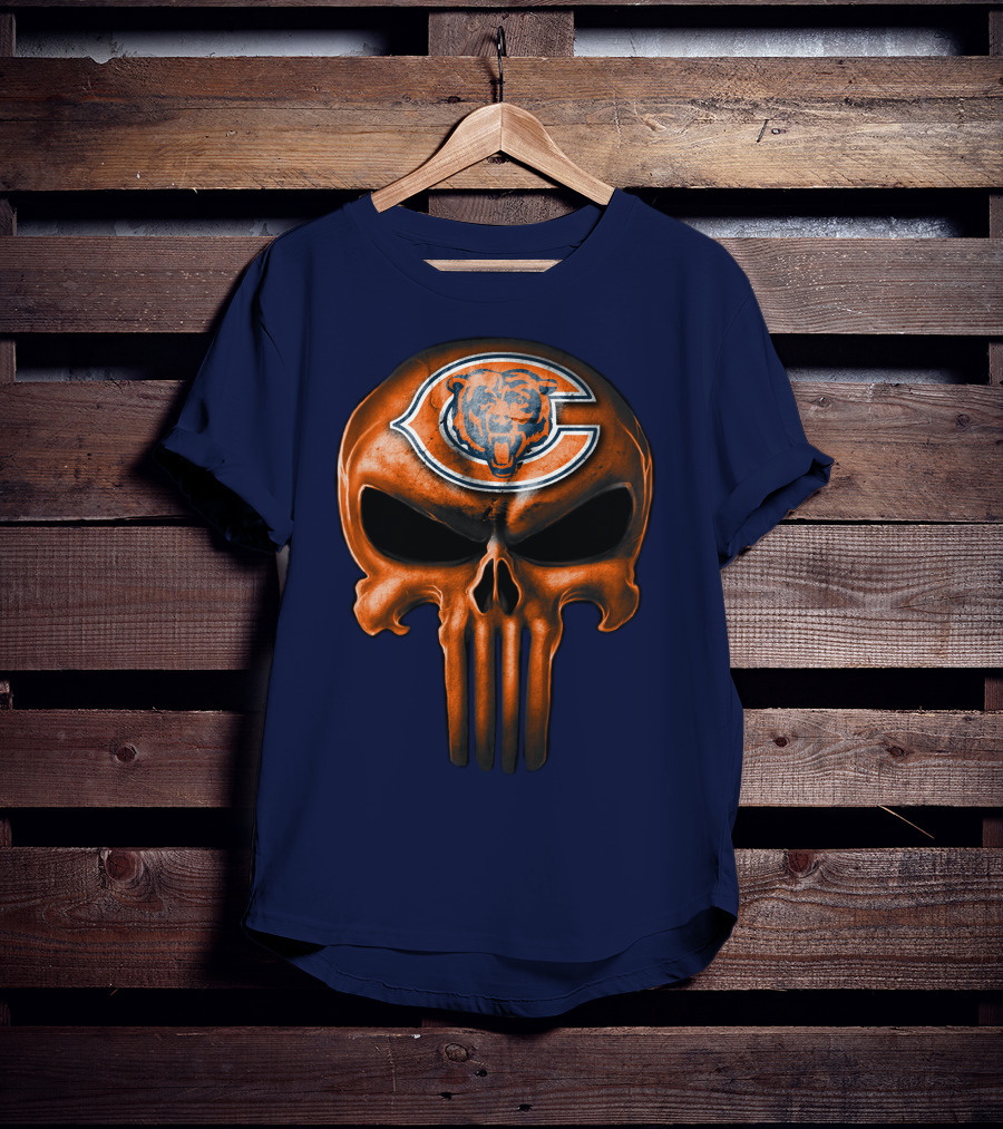 Skull Chicago Bears T-Shirt