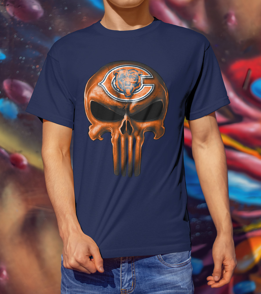 Skull Chicago Bears T-Shirt
