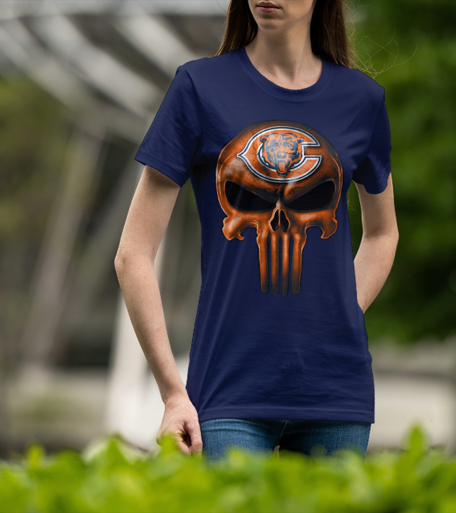 Skull Chicago Bears T-Shirt