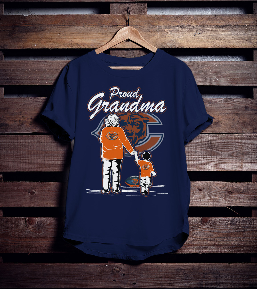 Proud Grandma Chicago Bears Family Spirit T-Shirt
