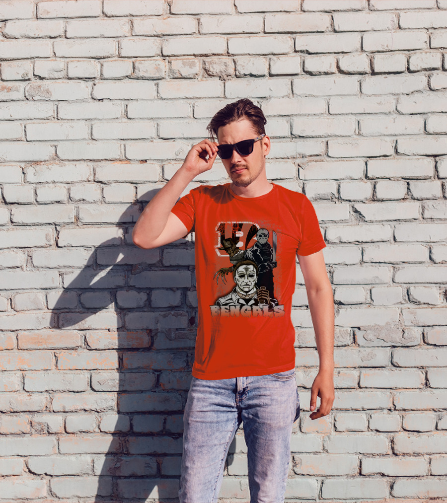 Cincinnati Bengals Horror Icons T-Shirt