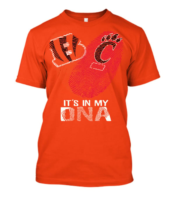 Cincinnati Bengals It's In My Dna Football Fan Heart T-Shirt