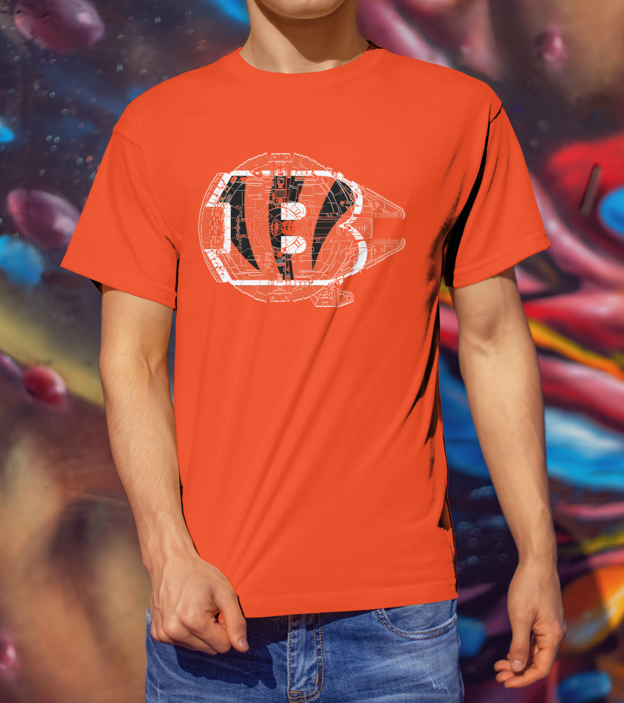 Cincinnati Bengals Millennium Falcon T-Shirt