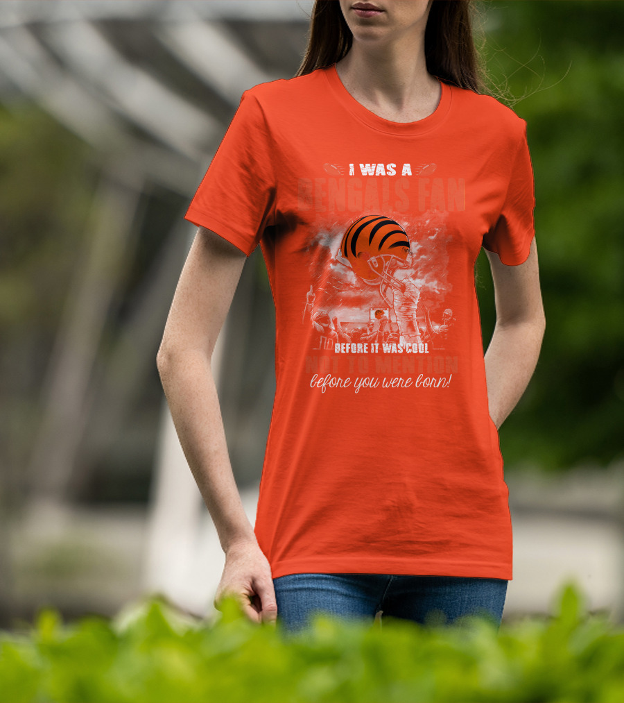 Cincinnati Bengals Fan Before It Was Cool Helmet T-Shirt