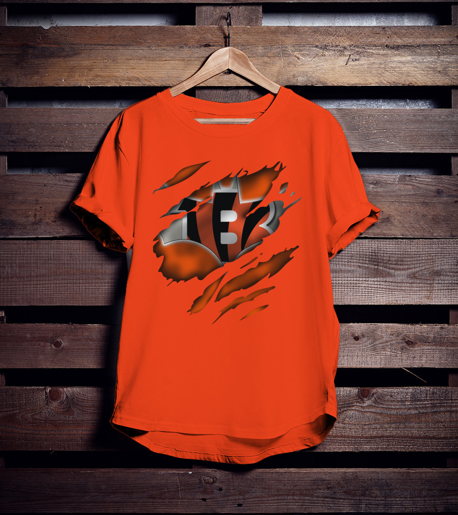 Cincinnati Bengals Tiger Stripes T-Shirt