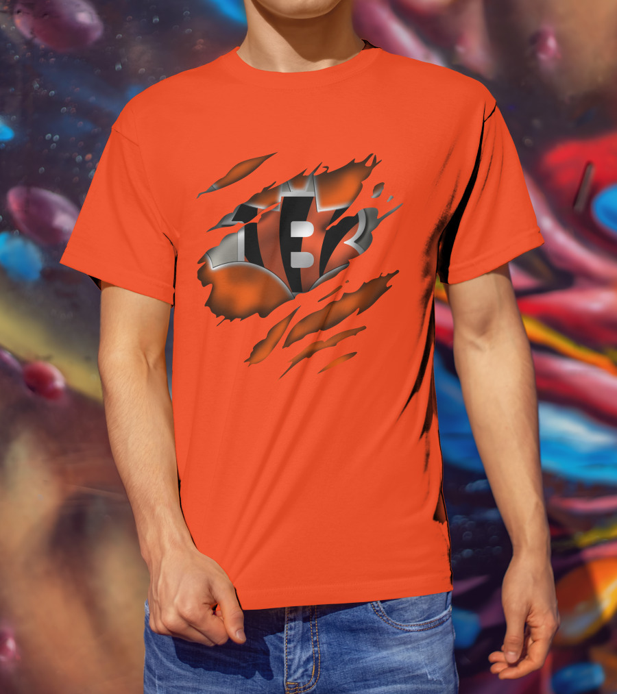 Cincinnati Bengals Tiger Stripes T-Shirt
