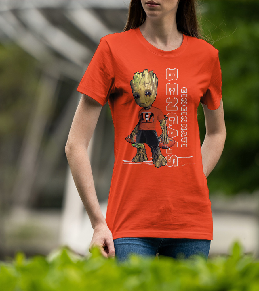 Groot V1 Cincinnati Bengals Football T-Shirt