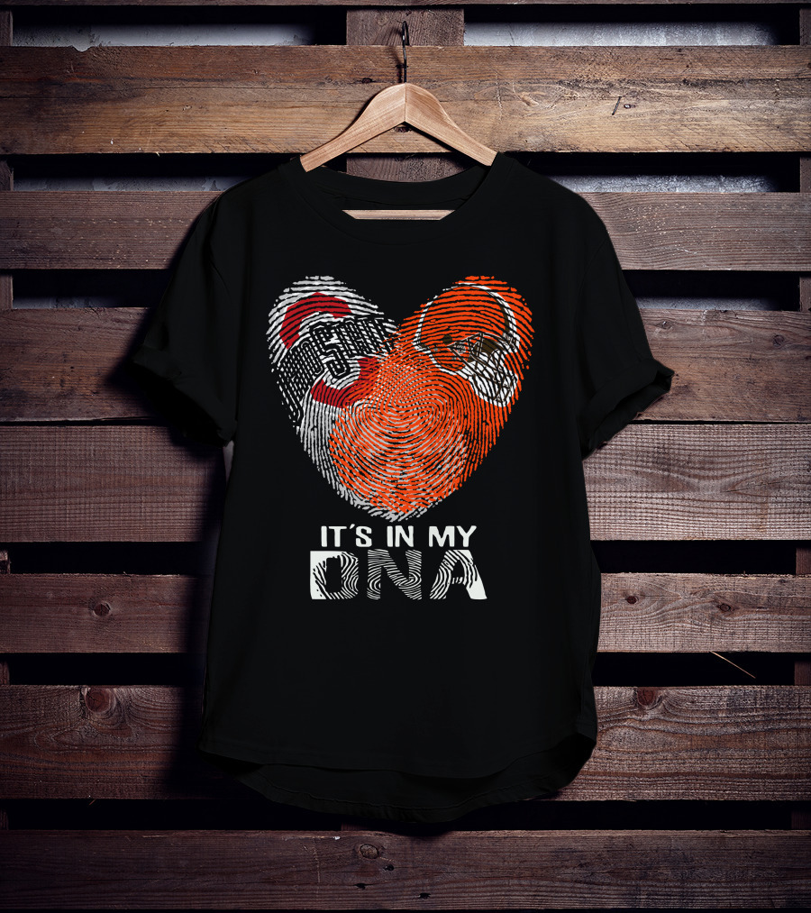 It's In My Dna Cleveland Browns Ohio State Buckeyes T-Shirt
