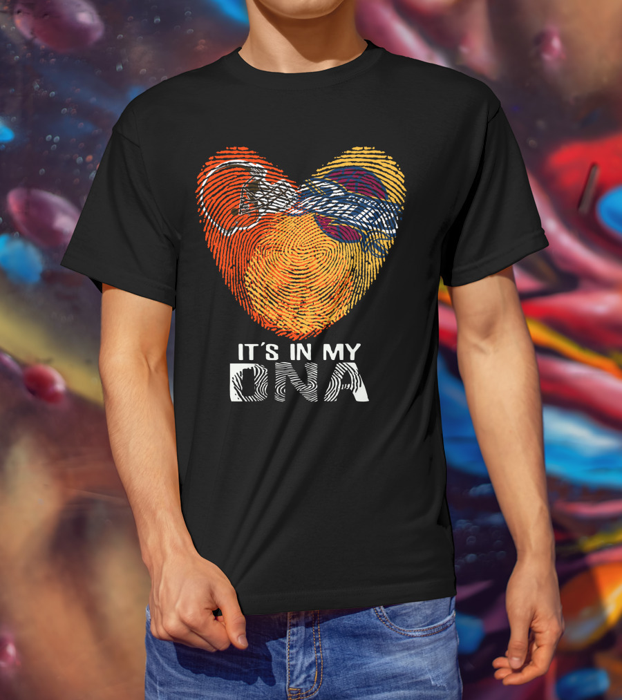 Cleveland Browns It's In My Dna Fingerprint Heart Helmet T-Shirt