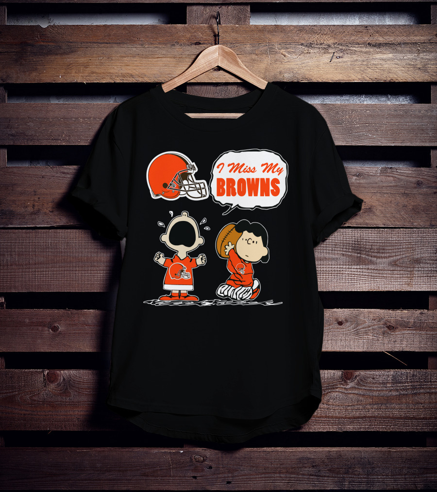 I Miss My Cleveland Browns 67 Football Fan Nostalgia T-Shirt
