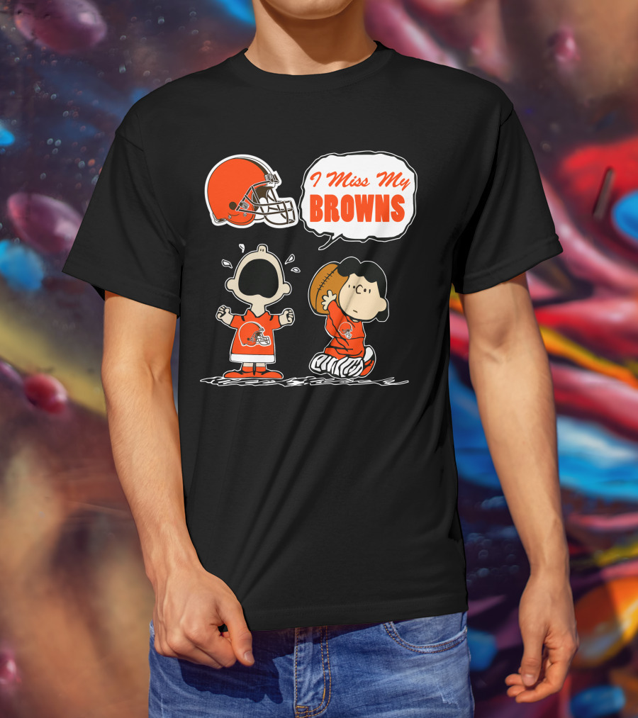 I Miss My Cleveland Browns 67 Football Fan Nostalgia T-Shirt