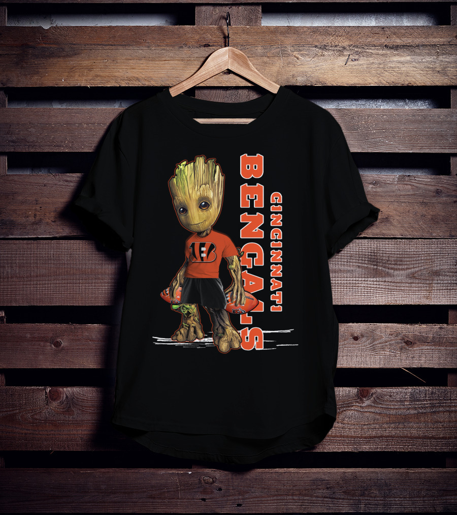 Groot Cincinnati Bengals Football Fan T-Shirt